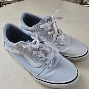Vans Light Blue Sneakers with White Accents